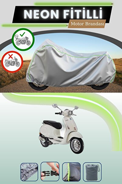 Cemku Shade حقيبة خلفية رمادية متوافقة مع قماش نيون فيسبا سبرينت إس 50 المتوا...