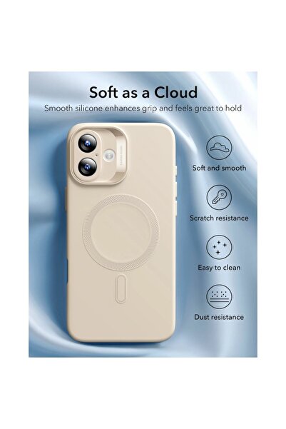 ESR Case + Camera Set for Apple iPhone 16, Cloud Soft, Blue