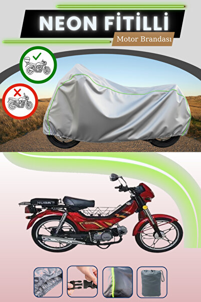 Cemku Shade حقيبة خلفية رمادية متوافقة مع Neon Fitilli Kuba Leopard 100 متواف...