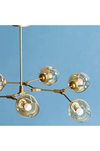 Generic Iris 7-Lights Metal Pendant Lamp