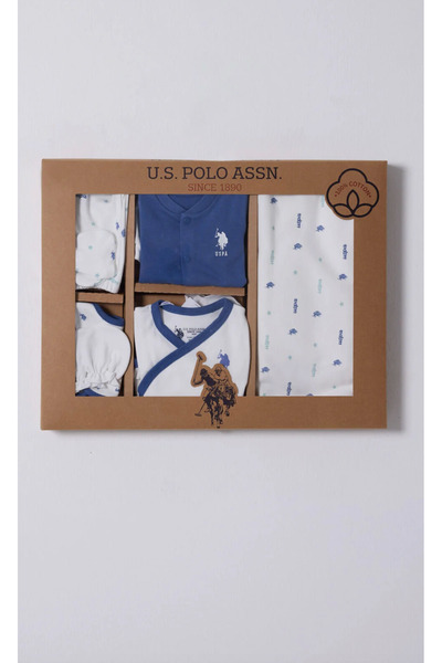 U.S. Polo Assn. Baby Boy, Licensed, Uspa, 100% Cotton 10 Pcs Set, Hospital Release