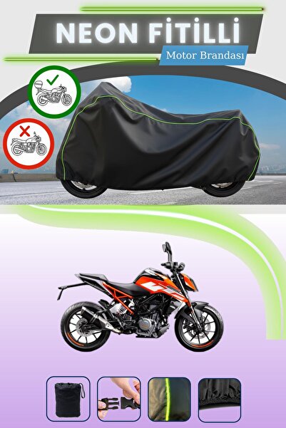 Cemku Shade حقيبة خلفية سوداء متوافقة مع حقيبة نيون متوافقة مع KTM 250 Duke ABS