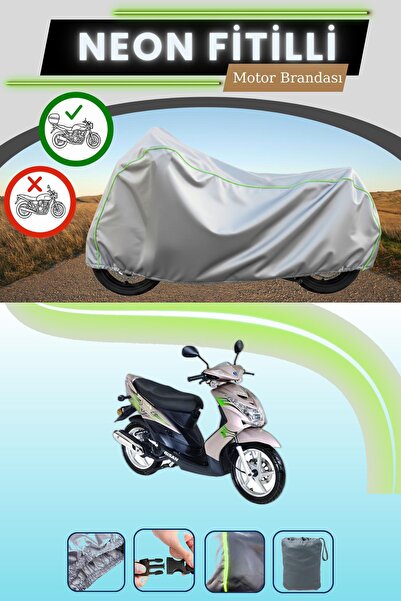 Cemku Shade Gray Rear Bag Compatible Neon Fitilli Bisan Teos 125 Compatible M...