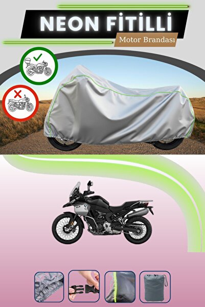 Cemku Shade حقيبة خلفية رمادية متوافقة مع قماش نيون فليتلي BMW F 900 GS Adven...