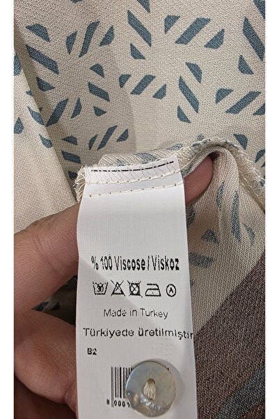 trendbysena Γυναικείο πουκάμισο με μακρυμάνικο σχέδιο βισκόζη