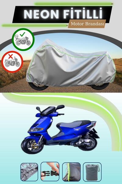 Cemku Shade حقيبة خلفية رمادية متوافقة مع نيون فيتيلي بياجيو بيفرلي 300 تورير...