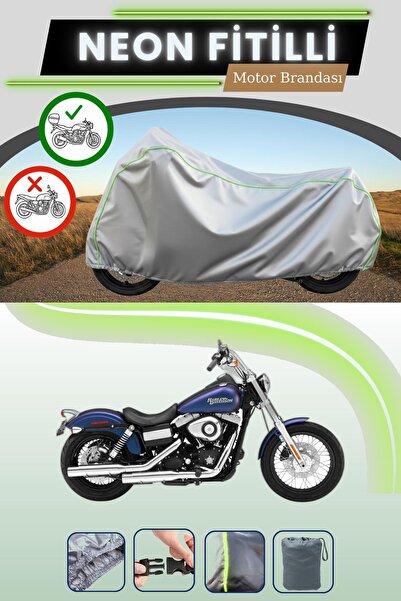 Cemku Shade حقيبة خلفية رمادية متوافقة مع نيون فايتي هارلي ديفيدسون داينا ستر...