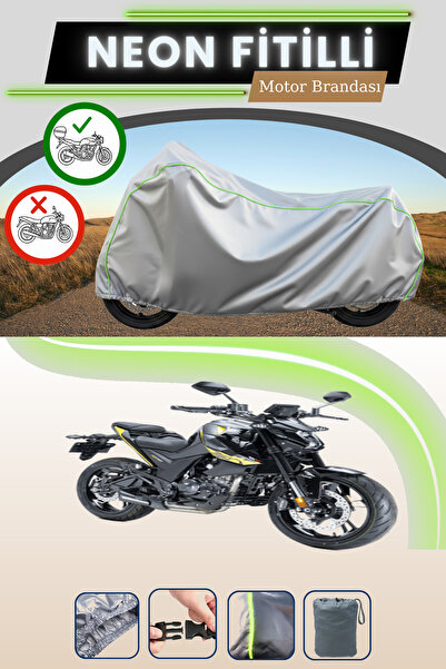 Cemku Shade حقيبة خلفية رمادية متوافقة مع قماش نيون فليتلي RKS RZ 125 المتواف...