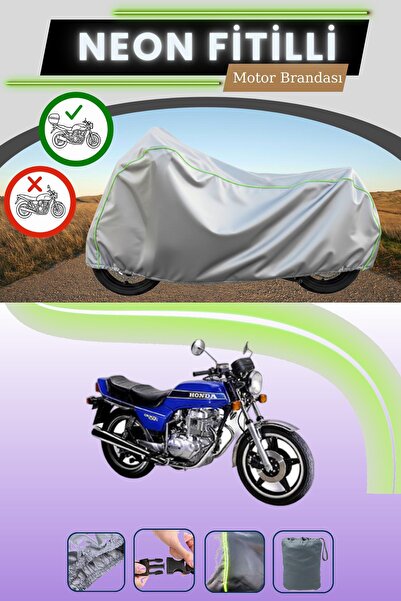 Cemku Shade حقيبة خلفية رمادية متوافقة مع قماش نيون فليتلي هوندا سي بي 250 ال...