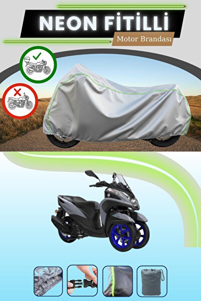 Cemku Shade حقيبة خلفية رمادية متوافقة مع قماش نيون فليتلي ياماها تريسيتي 155...