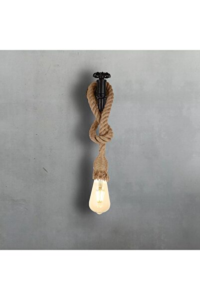 Generic Hummer Rope and Metal Wall Lamp