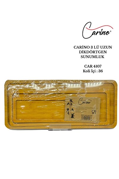 Carino 3LÜ UZUN DİKDÖRTGEN SUNUMLUK