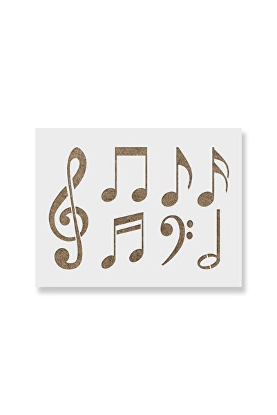 Maxrom Sablon Perete vopsire, tencuiala 0.7mm Note Muzicale model MXSP7448, 8...