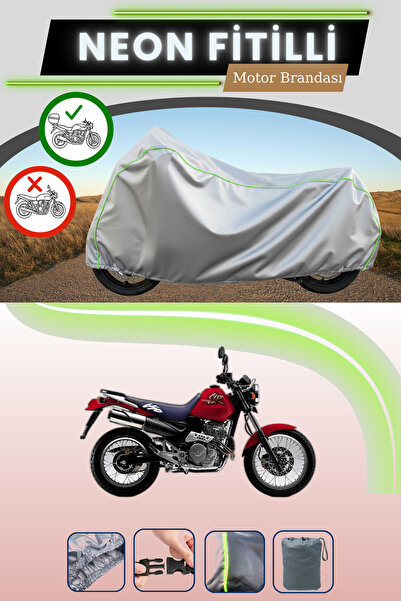 Cemku Shade حقيبة خلفية رمادية متوافقة مع قماش نيون فليتلي هوندا SLR 650 المت...