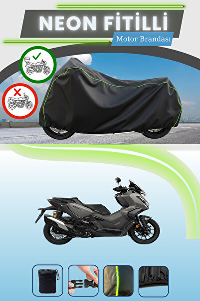 Cemku Shade حقيبة خلفية سوداء متوافقة مع نيون فايتل هوندا أدف 350 متوافقة مع ...