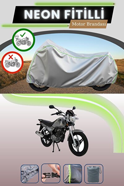 Cemku Shade حقيبة خلفية رمادية متوافقة مع قماش نيون فايتي مونديال 125 MC رود ...