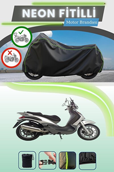 Cemku Shade حقيبة خلفية سوداء متوافقة مع نيون فيتيلي بياجيو بيفرلي 400 متوافق...