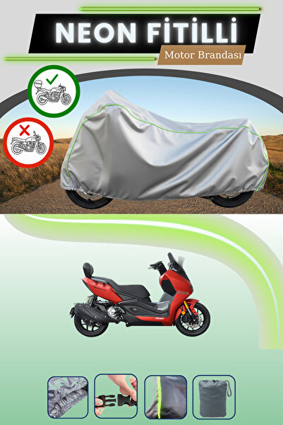 Cemku Shade حقيبة خلفية رمادية متوافقة مع قماش نيون فيتيلي يوكي هوراكان TR250...