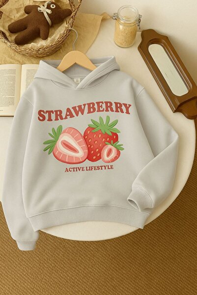 BENROMA Παιδικό φούτερ με κουκούλα, 3 νήματα, χτενισμένο βαμβάκι, με στάμπα φ...