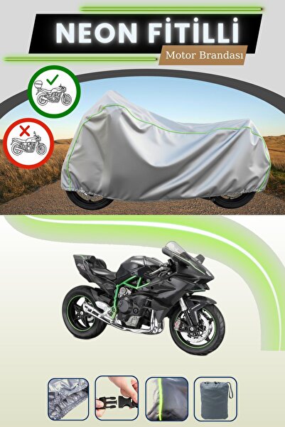 Cemku Shade حقيبة خلفية رمادية اللون متوافقة مع قماش نيون فايتي كاواساكي نينج...