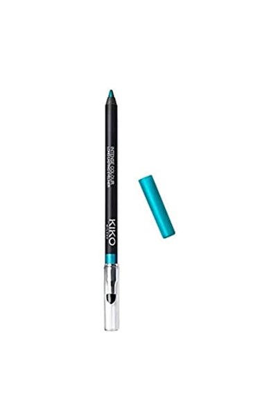 Kiko Creion de ochi dublu 2in1, cu pensula Intense Colour, nuanta 12 Metallic Turquoise, 1.2g