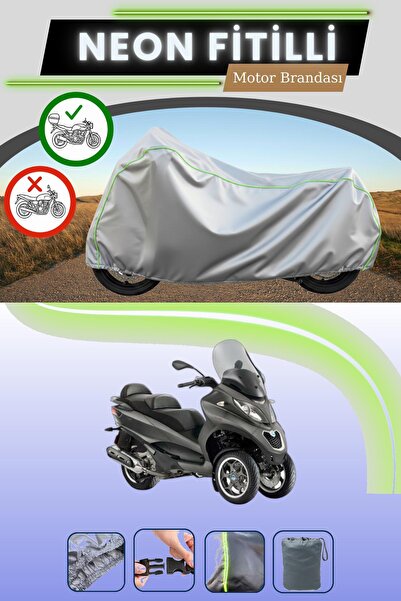 Cemku Shade حقيبة خلفية رمادية متوافقة مع نيون فايتللي بياجيو MP3 530، قماش م...