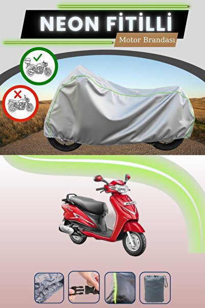 Cemku Shade حقيبة خلفية رمادية متوافقة مع قماش نيون فيتيل هيرو دويت 110i المت...