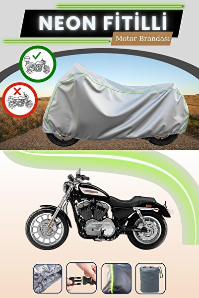 Cemku Shade حقيبة خلفية رمادية متوافقة مع حقيبة نيون متوافقة مع هارلي ديفيدسون سبورتستر رودستر XL1200R