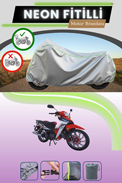 Cemku Shade Gray Rear Bag Compatible Neon Fitilli Motolux Africa Wolf Compatible Motorcycle Tarpaulin