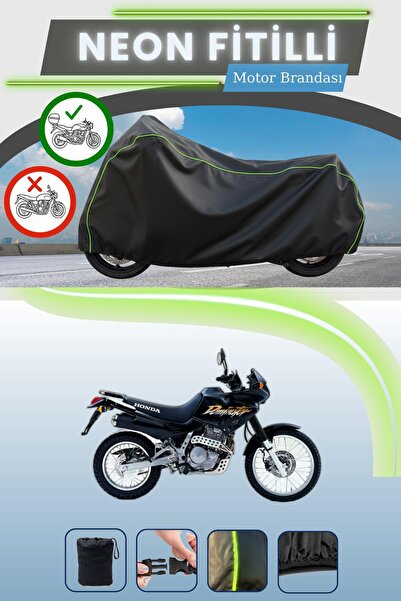 Cemku Shade حقيبة خلفية باللون الأسود النيون قماش مجدّل متوافقة مع هوندا NX 6...