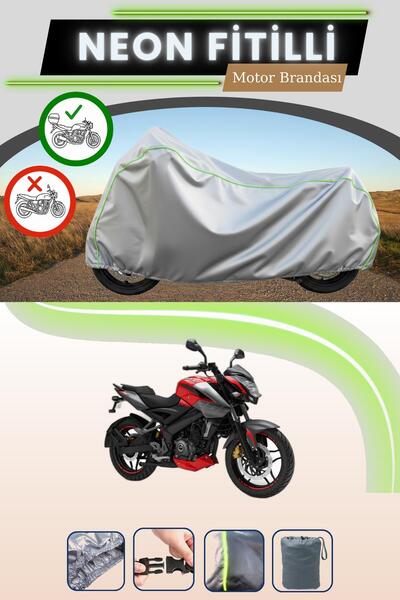 Cemku Shade حقيبة خلفية رمادية متوافقة مع نيون فايتل باجاج بولسار إن إس 200 إ...