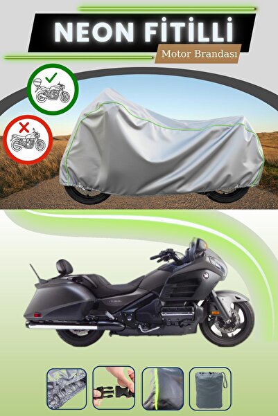 Cemku Shade حقيبة خلفية رمادية متوافقة مع قماش نيون فليت هوندا جولد وينج F6B ...