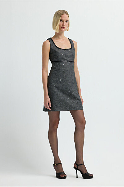 adL Kolsuz Gabardin Elbise