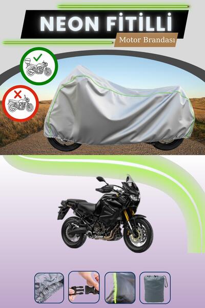 Cemku Shade حقيبة خلفية رمادية متوافقة مع نيون فايتي ياماها XT 1200Z سوبر تين...