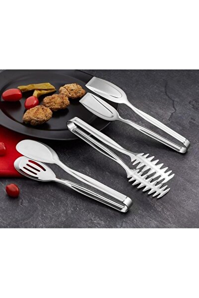 Komşu Züccaciye Simple Serving Presentation Pasta Pasta Salad Cake Tongs Set Set of 3