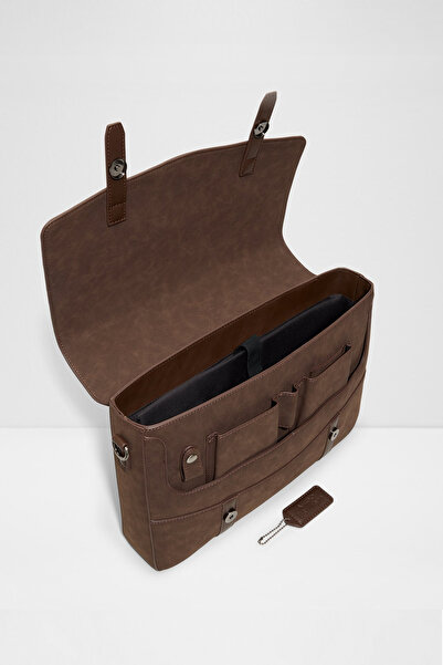 Aldo Hildebrad - Men's Brown Single Compartment Detachable Adjustable Crossbody Bag