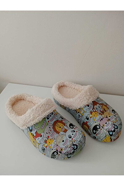 AkınalBella Children's Fur-Lined Home School Slippers
