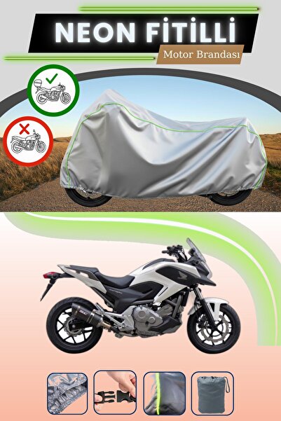 Cemku Shade حقيبة خلفية رمادية متوافقة مع قماش نيون فليتلي هوندا إن سي 700 إس...