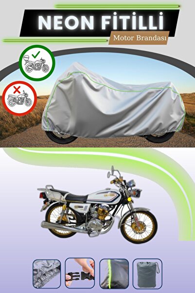 Cemku Shade حقيبة خلفية رمادية نيون قماش مجدّل متوافقة مع كوبا تشيتا 100R Gol...