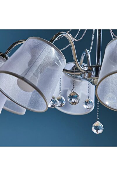 Generic Keokuk 8-Lights Glass Ceiling Lamp