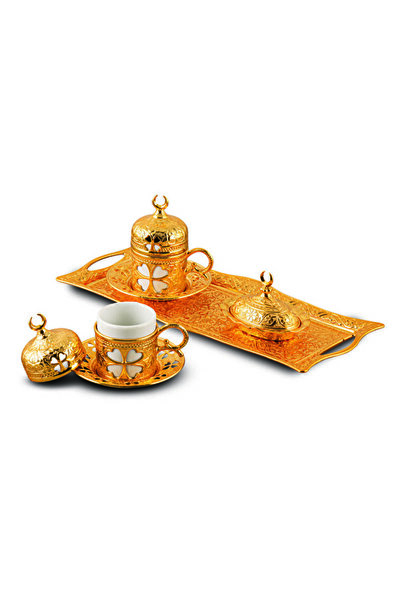 Osena Yonca 2-Piece Coffee Cup Set Gold