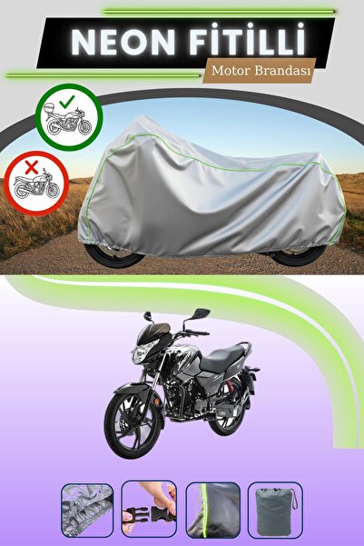 Cemku Shade حقيبة خلفية رمادية متوافقة مع قماش نيون فيتيلي آسيا هيرو 125 المت...