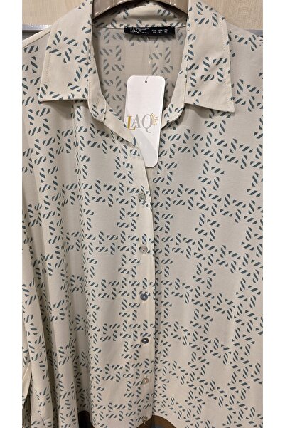 trendbysena Γυναικείο πουκάμισο με μακρυμάνικο σχέδιο βισκόζη