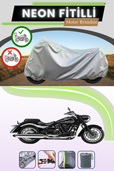 Cemku Shade حقيبة خلفية رمادية متوافقة مع نيون فايتي ياماها ميدنايت ستار XV 1...