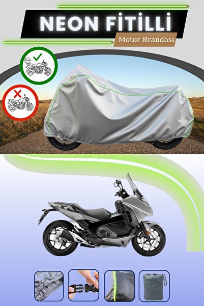 Cemku Shade حقيبة خلفية رمادية متوافقة مع قماش نيون فليتلي هوندا إن سي 700 دي...