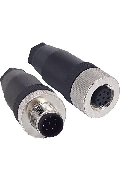 Generic M12 5 Pin Male & Female Socket Panel Aviation Wire Connector,12mm Industrial Circular Connector IP67