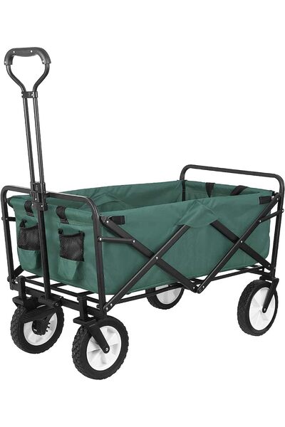Egardenkart Heavy-duty Wagon Trolley Cart - Foldable Trolley for Shopping, Camping, Beach, Picnic |