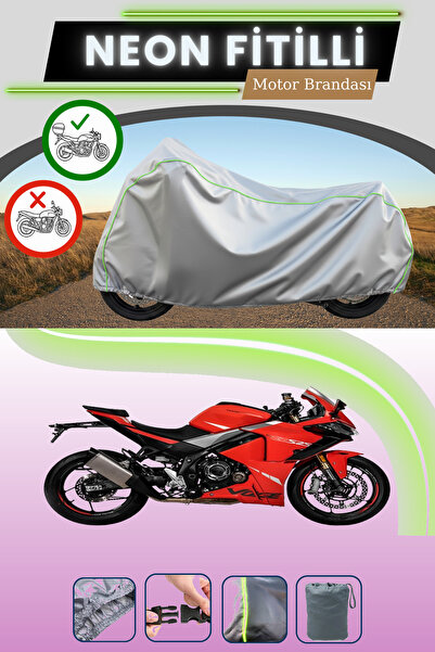 Cemku Shade حقيبة خلفية رمادية متوافقة مع قماش نيون فايتل فوج 525 RR متوافق م...