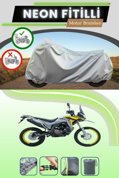 Cemku Shade حقيبة خلفية رمادية اللون متوافقة مع قماش نيون فيتيل فوج 250 رالي ...