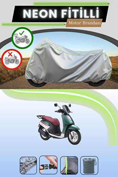 Cemku Shade حقيبة خلفية رمادية متوافقة مع قماش نيون فايتل أورا جيمما 125 المت...